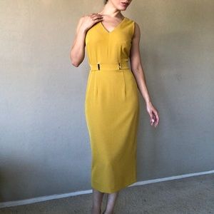 ANTONIO MELANI Mustard classy dress